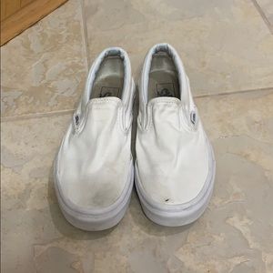 Slip on white vans